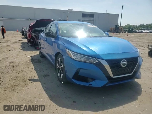 2021 Nissan Sentra SV with VIN 3N1AB8CV7MY287775, listed as a Copart auction lot 55027945 with 87,609 mi miles and Salvage title. Bid and sale history available at DreamBid. Image 13.