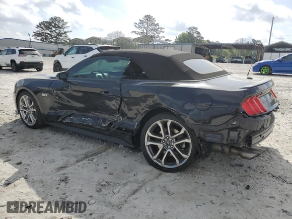 2022 Ford Mustang GT Premium with VIN 1FATP8FF6N5134367, listed as a Copart auction lot 51939385 with 18,580 mi miles and Salvage Title. Bid and sale history available at carsss.com. Image 2.