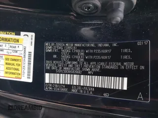 2017 Toyota Sienna XLE Auto Access Seat with VIN 5TDYZ3DC6HS826682, listed as a IAAI auction lot 41932138 with 33,827 mi miles. Bid and sale history available at carsss.com. Image 9.