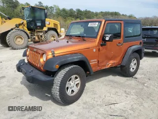2011 Jeep Wrangler Sport with VIN 1J4AA2D15BL574234, listed as a Copart auction lot 52952605 with 114,642 mi miles and Salvage Title. Bid and sale history available at carsss.com. Image 1.