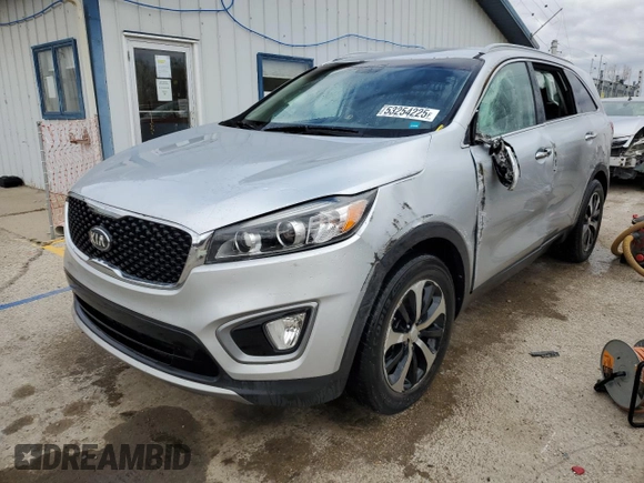 2016 Kia Sorento EX with VIN 5XYPH4A53GG009434, listed as a Copart auction lot 53254225 with 140,083 mi miles and Salvage title. Bid and sale history available at DreamBid. Image 1.