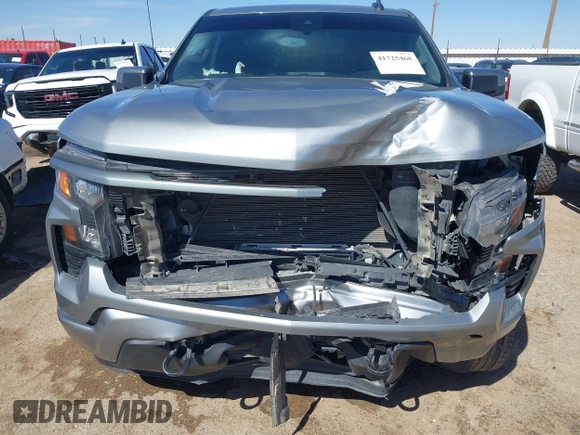 2024 Chevrolet Silverado 1500 Custom with VIN 1GCPABEK0RZ142259, listed as a IAAI auction lot 41725468 with 47,292 mi miles and . Bid and sale history available at DreamBid. Image 6.