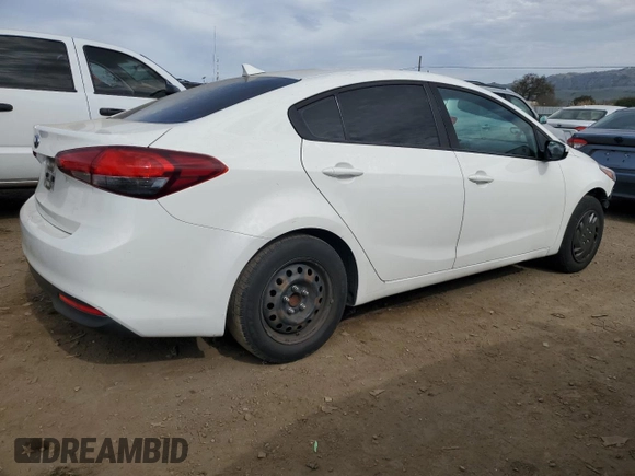 2017 Kia Forte LX with VIN 3KPFK4A70HE131732, listed as a Copart auction lot 46348735 with 155,165 mi miles and Salvage Title. Bid and sale history available at carsss.com. Image 3.