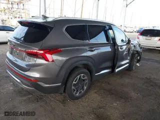 2021 Hyundai Santa Fe Hybrid Blue with VIN KM8S2DA12MU006345, listed as a IAAI auction lot 41505836 with 96,446 mi miles. Bid and sale history available at carsss.com. Image 4.