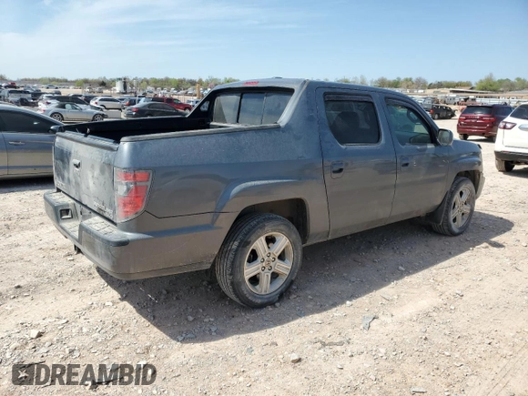 2013 Honda Ridgeline RTL with VIN 5FPYK1F51DB012680, listed as a Copart auction lot 50987085 with 63,372 mi miles and Salvage Title. Bid and sale history available at carsss.com. Image 3.