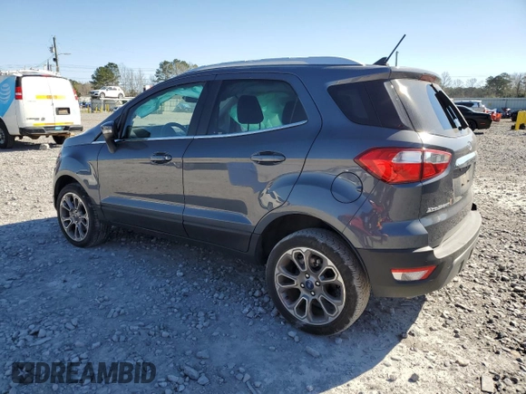 2021 Ford EcoSport Titanium z VIN MAJ6S3KL6MC439615, wystawiony jako Copart lot #49648845 z przebiegiem 16 033 mil mil oraz Szkoda całkowita • Salvage title. Historia ofert i sprzedaży dostępna na DreamBid. Obrazek 2.