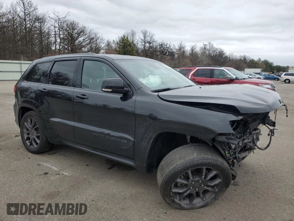 2021 Jeep Grand Cherokee High Altitude with VIN 1C4RJFCG9MC740053, listed as a Copart auction lot 52821035 with 43,212 mi miles and Salvage title. Bid and sale history available at DreamBid. Image 4.