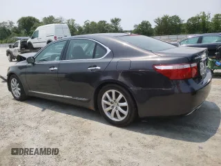 2008 Lexus LS 460 with VIN JTHBL46F885070054, listed as a Copart auction lot 58732475 with 195,422 mi miles and Salvage title. Bid and sale history available at DreamBid. Image 2.