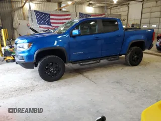 2021 Chevrolet Colorado 4WD ZR2 with VIN 1GCGTEEN3M1217677, listed as a Copart auction lot 59688825 with 72,816 mi miles and Salvage title. Bid and sale history available at DreamBid. Image 1.