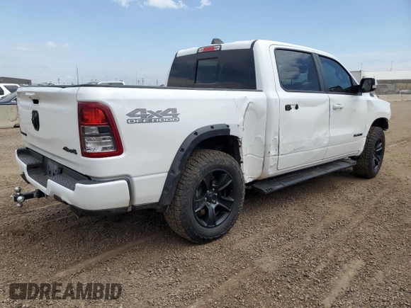 2020 Ram 1500 Lone Star with VIN 1C6SRFFT8LN301875, listed as a Copart auction lot 53752555 with 64,870 mi miles and Salvage title. Bid and sale history available at DreamBid. Image 3.