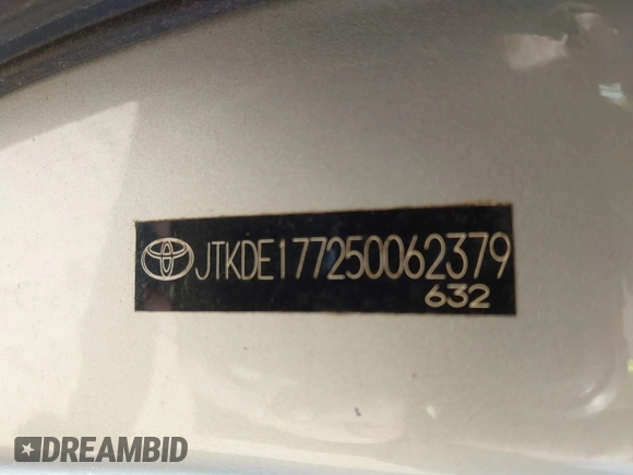 2005 Scion tC with VIN JTKDE177250062379, listed as a IAAI auction lot 41597376 with 220,110 mi miles. Bid and sale history available at carsss.com. Image 9.