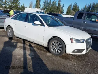 2013 Audi A4 Premium with VIN WAUAFAFL7DN010475, listed as a IAAI auction lot 41669440 with 126,167 mi miles. Bid and sale history available at carsss.com. Image 1.