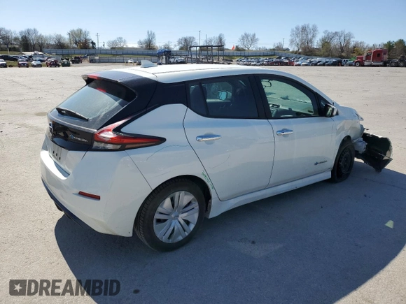 2018 Nissan LEAF S with VIN 1N4AZ1CP7JC302805, listed as a Copart auction lot 49909545 with 68,843 mi miles and Salvage Title. Bid and sale history available at DreamBid. Image 3.