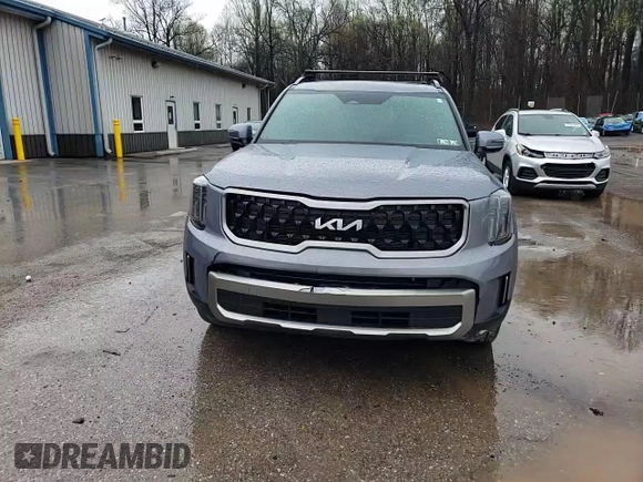 2023 Kia Telluride EX X-Line with VIN 5XYP3DGC8PG372784, listed as a Copart auction lot 51593535 with 12,353 mi miles and Salvage title. Bid and sale history available at DreamBid. Image 14.