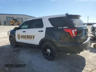 2017 Ford Police Interceptor Utility z VIN 1FM5K8AR0HGC25724, wystawiony jako Copart lot #43608095 z przebiegiem Nie podano mil oraz Szkody całkowita. Historia ofert i sprzedaży dostępna na DreamBid. Obrazek 2.