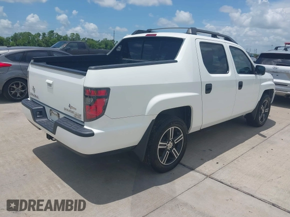 2014 Honda Ridgeline Sport with VIN 5FPYK1F71EB011340, listed as a IAAI auction lot 42741956 with 156,149 mi miles and . Bid and sale history available at DreamBid. Image 4.