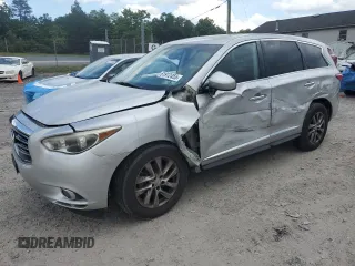 2015 Infiniti QX60 with VIN 5N1AL0MM6FC516052, listed as a Copart auction lot 61912455 with 98,007 mi miles and Salvage title. Bid and sale history available at DreamBid. Image 1.