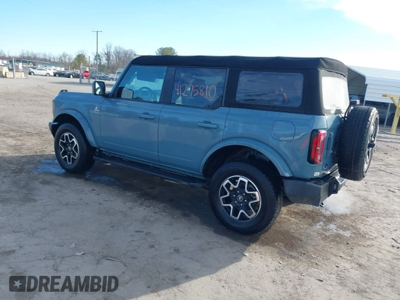 2022 Ford Bronco z VIN 1FMDE5DH0NLB77892, wystawiony jako IAAI lot #41466172 z przebiegiem 38 709 mil mil oraz . Historia ofert i sprzedaży dostępna na DreamBid. Obrazek 3.