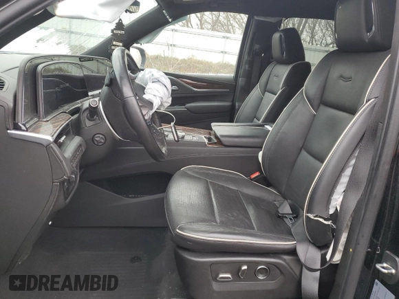 2021 Cadillac Escalade Premium Luxury z VIN 1GYS4CKL7MR349089, wystawiony jako Copart lot #85086864 z przebiegiem 63 045 mil mil oraz Szkoda całkowita • Salvage title. Historia ofert i sprzedaży dostępna na DreamBid. Obrazek 7.