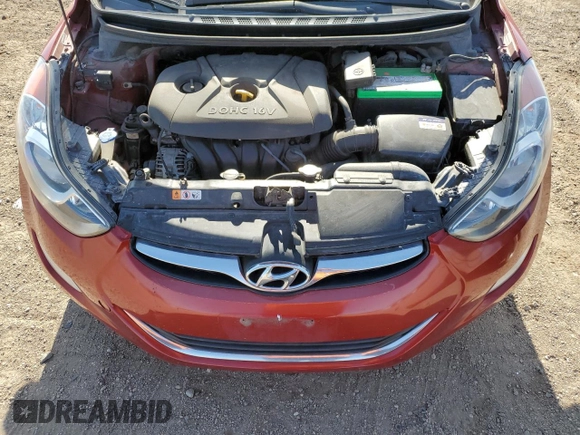2012 Hyundai Elantra GLS z VIN KMHDH4AE9CU390942, wystawiony jako Copart lot #59723155 z przebiegiem 134 173 mil mil oraz Szkoda całkowita • Salvage title. Historia ofert i sprzedaży dostępna na DreamBid. Obrazek 11.