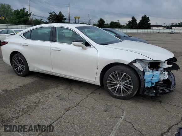 2022 Lexus ES 250 with VIN 58AD11D19NU008822, listed as a Copart auction lot 60647625 with 38,876 mi miles and Salvage title. Bid and sale history available at DreamBid. Image 4.