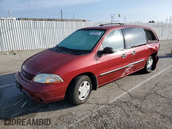 2003 Ford Windstar LX z VIN 2FMZA51493BB86655, wystawiony jako Copart lot #45599355 z przebiegiem 89 588 mil mil oraz Szkoda całkowita • Salvage title. Historia ofert i sprzedaży dostępna na DreamBid. Obrazek 1.