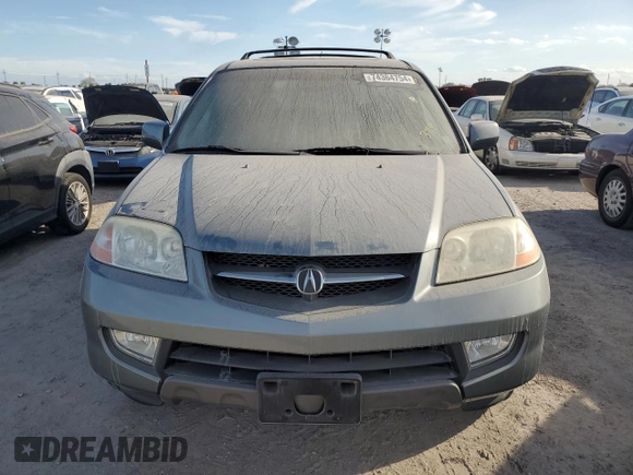 2002 Acura MDX Touring Pkg with VIN 2HNYD18642H509636, listed as a Copart auction lot 74364754 with 0 mi miles and Non Repairable. Bid and sale history available at carsss.com. Image 5.