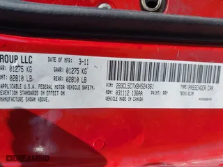 2011 Dodge Charger Road/Track with VIN 2B3CL5CTXBH524361, listed as a IAAI auction lot 41794916 with 296,260 mi miles. Bid and sale history available at carsss.com. Image 9.
