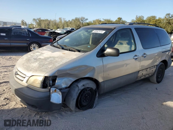 2002 Toyota Sienna CE with VIN 4T3ZF19C92U421626, listed as a Copart auction lot 80562414 with 198,305 mi miles and Non Repairable. Bid and sale history available at carsss.com. Image 1.