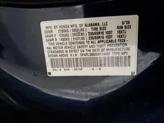 2006 Honda Odyssey EX-L with VIN 5FNRL38666B114457, listed as a Copart auction lot 46880885 with 176,033 mi miles and Salvage Title. Bid and sale history available at carsss.com. Image 13.