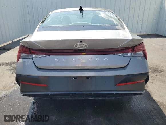 2025 Hyundai Elantra SEL Convenience with VIN KMHLS4DG3SU885551, listed as a Copart auction lot 54754125 with 11,446 mi miles and Clean Title. Bid and sale history available at DreamBid. Image 6.