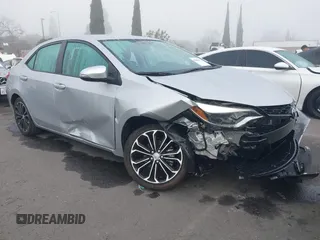 2016 Toyota Corolla L with VIN 5YFBURHE9GP422091, listed as a IAAI auction lot 41642297 with 45,306 mi miles. Bid and sale history available at carsss.com. Image 1.