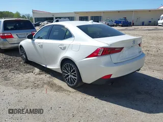 2015 Lexus IS 250 with VIN JTHBF1D20F5048505, listed as a IAAI auction lot 42052694 with 84,280 mi miles and . Bid and sale history available at carsss.com. Image 3.