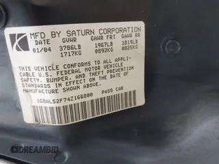 2004 Saturn ION ION 3 z VIN 1G8AL52F74Z166800, wystawiony jako IAAI lot #42042045 z przebiegiem 260 589 mil mil oraz . Historia ofert i sprzedaży dostępna na DreamBid. Obrazek 9.