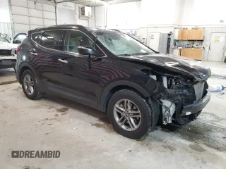 2017 Hyundai Santa Fe 2.4L with VIN 5NMZUDLB1HH022813, listed as a Copart auction lot 76973494 with 100,866 mi miles and Salvage title. Bid and sale history available at DreamBid. Image 4.