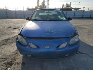 2000 Ford Escort ZX2 with VIN 3FAKP1137YR190299, listed as a Copart auction lot 43616045 with 34,552 mi miles and Salvage Title. Bid and sale history available at carsss.com. Image 5.