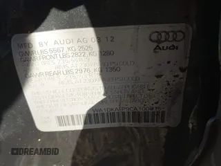2012 Audi Q5 3.2L Premium Plus with VIN WA1DKAFP9CA100015, listed as a IAAI auction lot 41669585 with 213,972 mi miles. Bid and sale history available at carsss.com. Image 9.