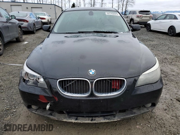 2005 BMW 5 Series 545i with VIN WBANB33555B088996, listed as a Copart auction lot 44745025 with Not Provided miles and Salvage Title. Bid and sale history available at carsss.com. Image 5.