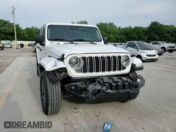 2024 Jeep Wrangler Sahara z VIN 1C4PJXEG8RW264328, wystawiony jako Copart lot #57106615 z przebiegiem 14 890 mil mil oraz Szkoda całkowita • Salvage title. Historia ofert i sprzedaży dostępna na DreamBid. Obrazek 14.