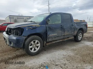 2011 Nissan Titan SL with VIN 1N6AA0EC3BN319271, listed as a Copart auction lot 46430375 with 166,762 mi miles and Salvage Title. Bid and sale history available at carsss.com. Image 1.