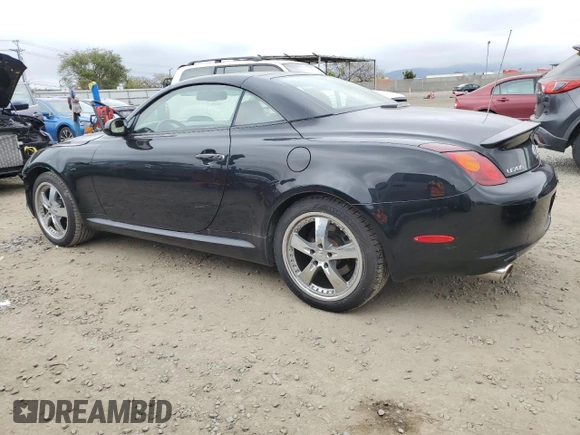 2003 Lexus SC 430 z VIN JTHFN48Y030039882, wystawiony jako Copart lot #50581485 z przebiegiem 43 439 mil mil oraz Szkoda całkowita • Salvage title. Historia ofert i sprzedaży dostępna na DreamBid. Obrazek 2.