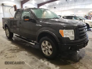 2010 Ford F-150 XL with VIN 1FTFX1EV6AFB06967, listed as a Copart auction lot 62223835 with 165,585 mi miles and Salvage title. Bid and sale history available at DreamBid. Image 4.
