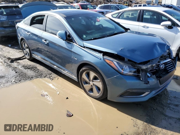 2016 Hyundai Sonata Hybrid Limited with VIN KMHE34L12GA009758, listed as a Copart auction lot 43332453 with 0 mi miles. Bid and sale history available at carsss.com. Image 4.