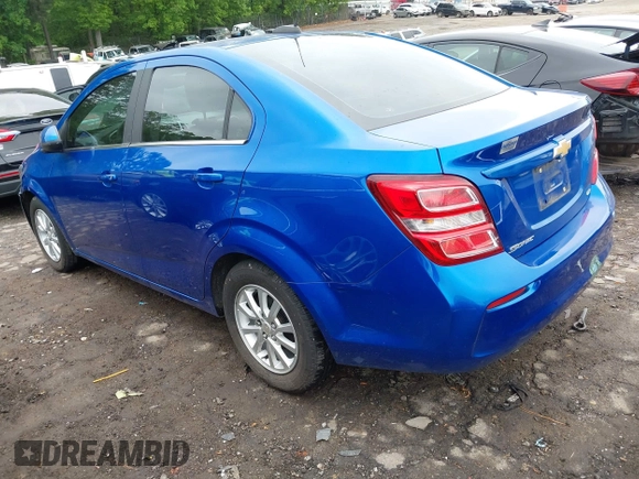 2017 Chevrolet Sonic LT with VIN 1G1JD5SHXH4107546, listed as a IAAI auction lot 42102638 with 93,867 mi miles and . Bid and sale history available at DreamBid. Image 3.