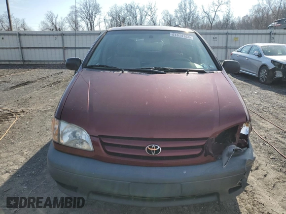 2002 Toyota Sienna LE with VIN 4T3ZF13C62U503242, listed as a Copart auction lot 81614164 with 126,234 mi miles and Salvage Title. Bid and sale history available at carsss.com. Image 5.
