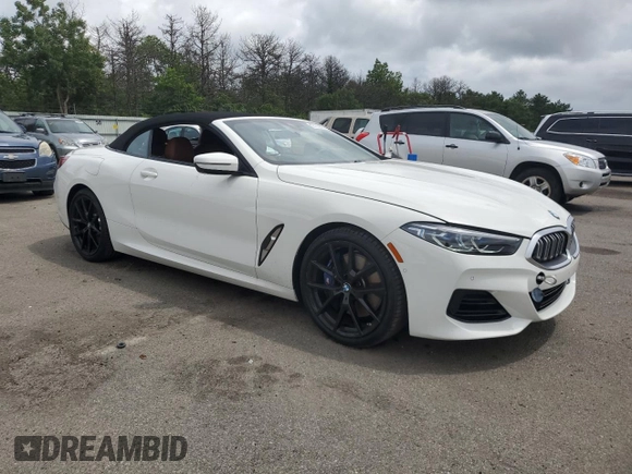2024 BMW 8 Series 840i with VIN WBADZ4C08RCN02225, listed as a Copart auction lot 63132815 with 5,135 mi miles and Salvage title. Bid and sale history available at DreamBid. Image 4.
