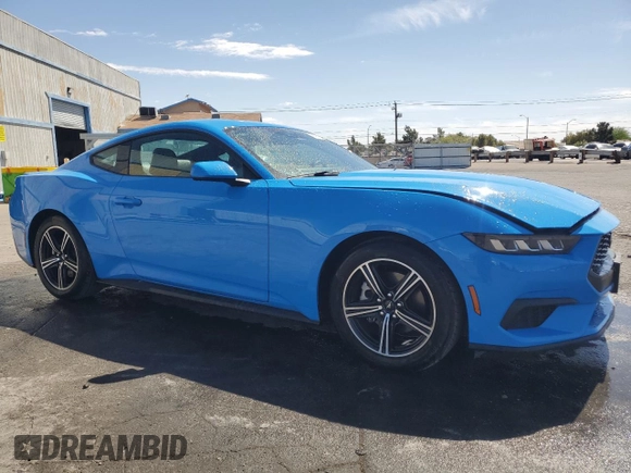 2024 Ford Mustang EcoBoost with VIN 1FA6P8TH0R5133689, listed as a Copart auction lot 53570615 with 25,157 mi miles and Clean Title. Bid and sale history available at DreamBid. Image 4.