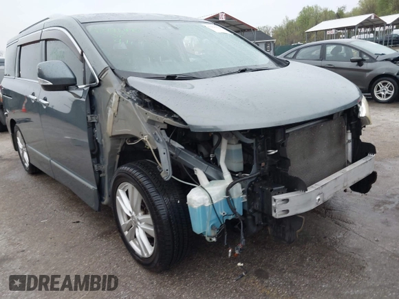 2012 Nissan Quest SL with VIN JN8AE2KP0C9043348, listed as a IAAI auction lot 41996448 with 114,667 mi miles and . Bid and sale history available at carsss.com. Image 18.