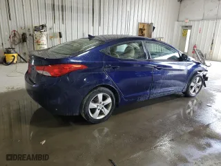 2013 Hyundai Elantra GLS with VIN 5NPDH4AE1DH455122, listed as a Copart auction lot 53023755 with 0 mi miles and Salvage Title. Bid and sale history available at carsss.com. Image 3.