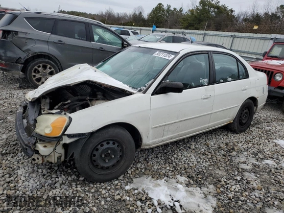 2002 Honda Civic LX with VIN 1HGES16552L081993, listed as a Copart auction lot 67070564 with Not Provided miles and Salvage Title. Bid and sale history available at DreamBid. Image 1.